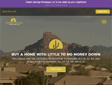 Tablet Screenshot of desertspringsmortgage.com